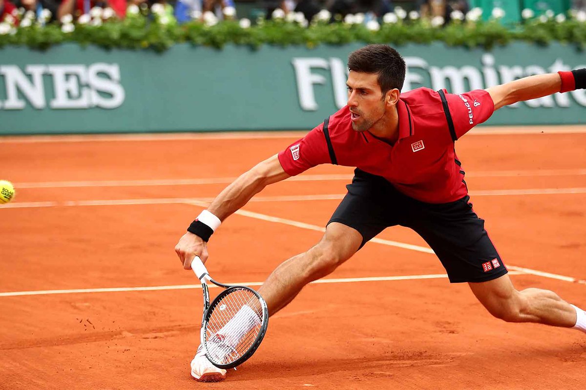 Novak Djoković na teniskom turniru Roland Garros