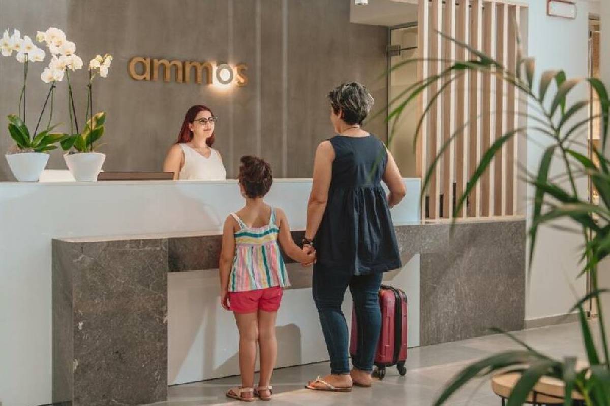 Hotel Ammos Seaside Olympic beach recepcija