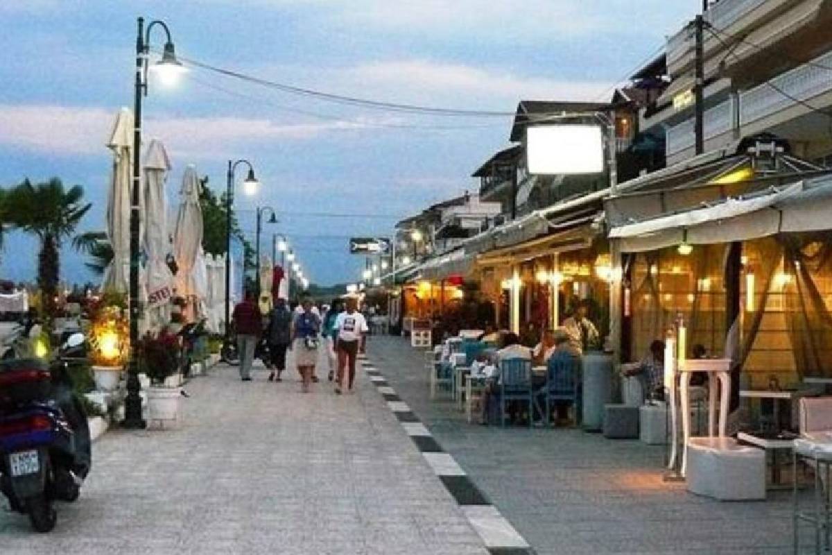 Hotel Ammos Seaside Olympic beach šetalište