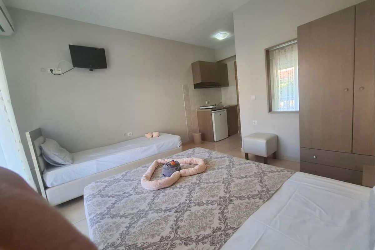 Trokrevetni studio Aqua Family Leptokarija – smeštaj blizu mora