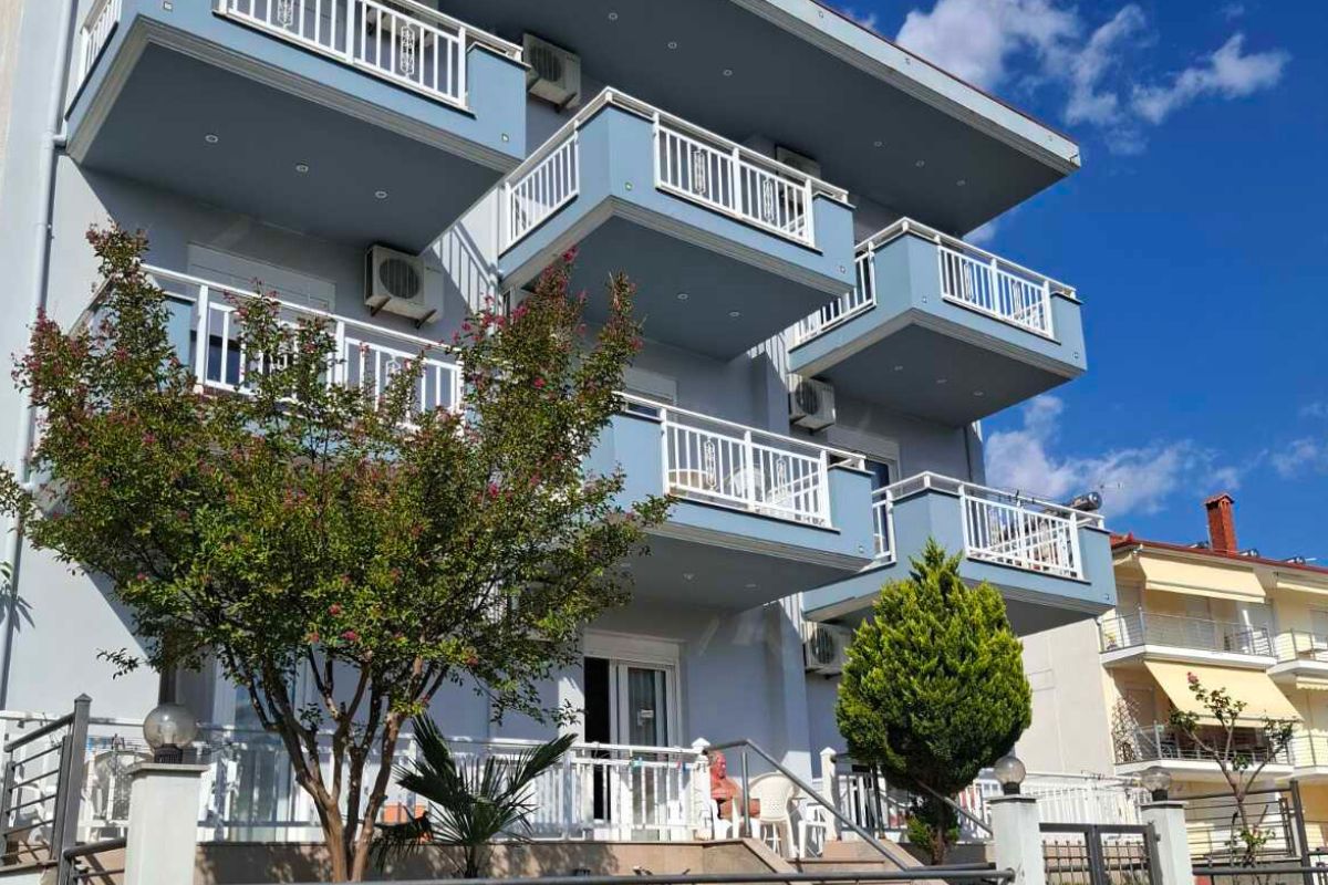 Vila Aqua Family Leptokarija spoljašnji izgled – apartmani 70m od plaže